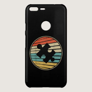 Autistic | Retro Vintage Autism Awareness Puzzle Uncommon Google Pixel XL Case