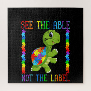 Autistic  See The Able Not The Label Turtle Puzzle