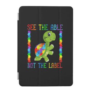 Autistic See The Able Not The Label Turtle Puzzle iPad Mini Cover