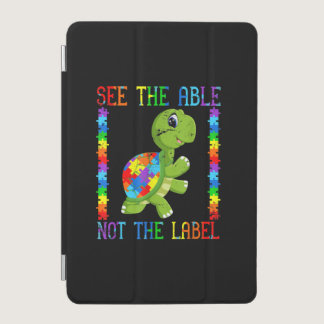 Autistic |See The Able Not The Label Turtle Puzzle iPad Mini Cover