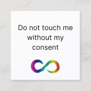 Autistic Sensory Needs Card