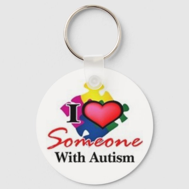 autistic someone keychain (Front)