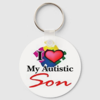 autistic son keychain