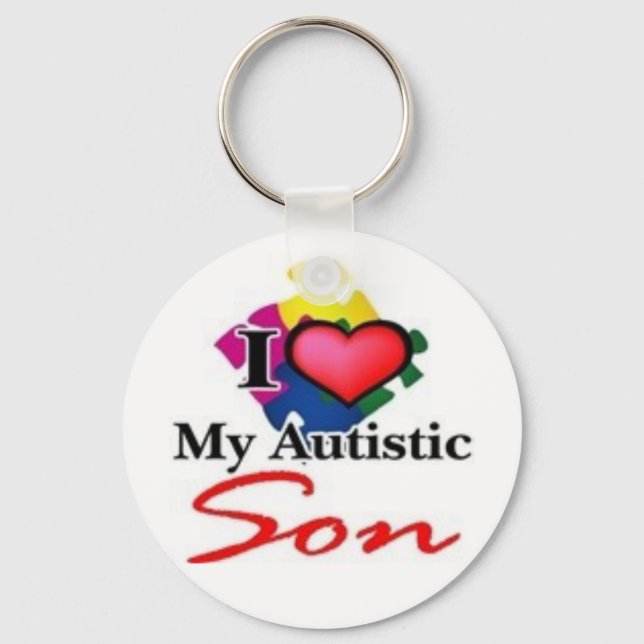 autistic son keychain (Front)