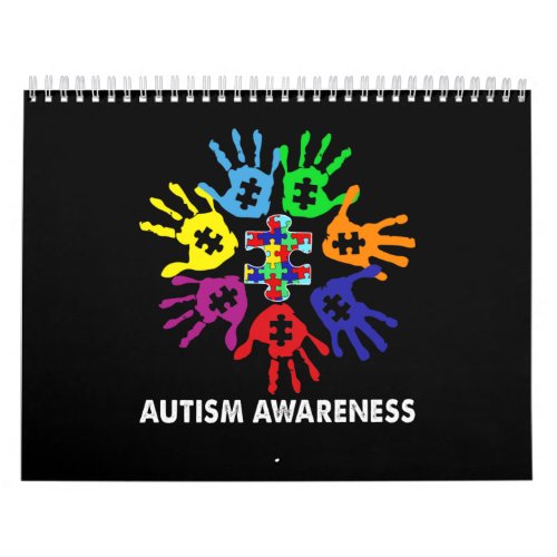 Autistic  Strong Hand Autism Awereness Calendar