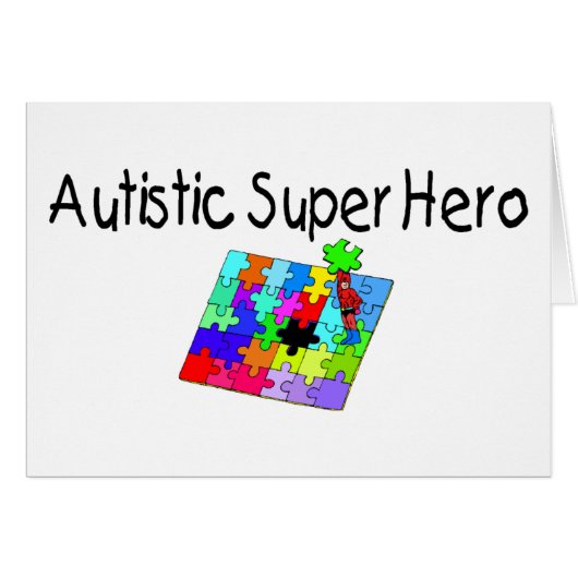 Autistic Super Hero Cards (Front Horizontal)