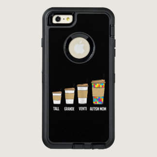 Autistic | Tall Grande Venti Coffee Autism Mom OtterBox Defender iPhone Case