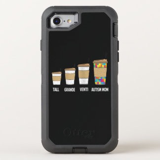Autistic | Tall Grande Venti Coffee Autism Mom OtterBox Defender iPhone SE/8/7 Case