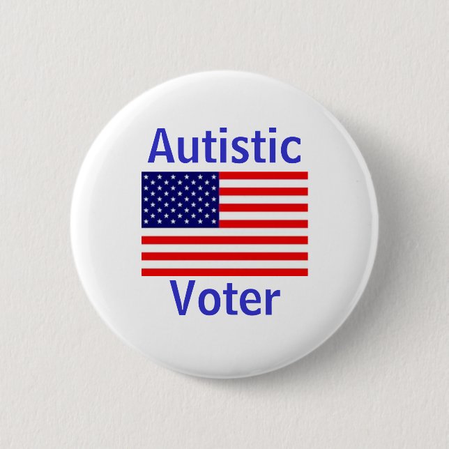 Autistic Voter Button (Front)
