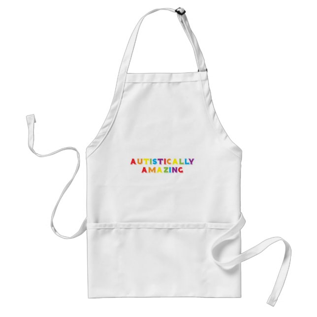 Autistically Amazing Adult Apron (Front)