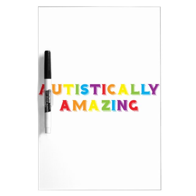 Autistically Amazing Dry Erase Board (Front)