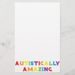 Autistically Amazing Stationery