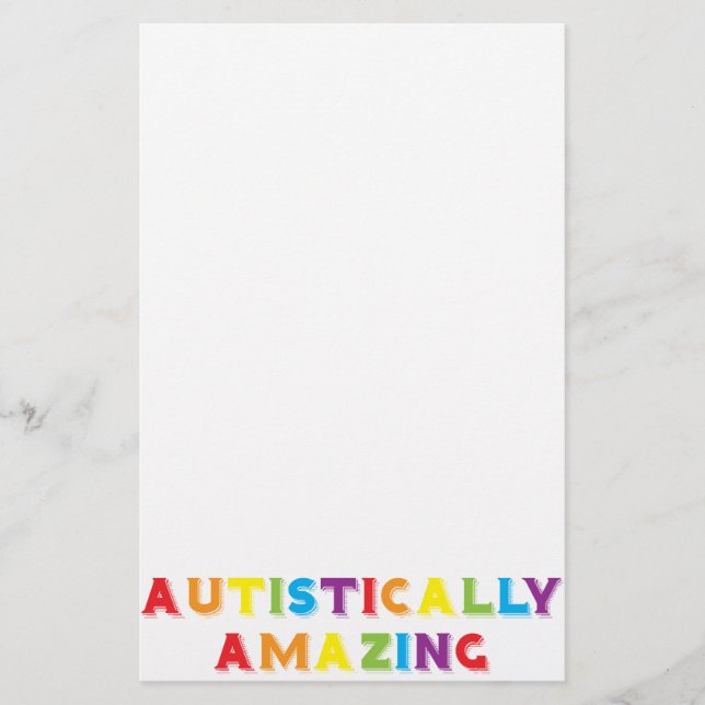 Autistically Amazing Stationery (Front)