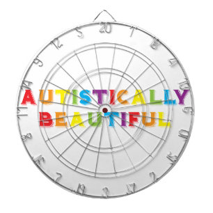 Autistically Beautiful Dartboard With Darts
