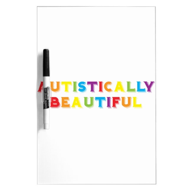 Autistically Beautiful Dry Erase Board (Front)