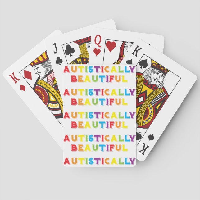 Autistically Beautiful Poker Cards (Back)
