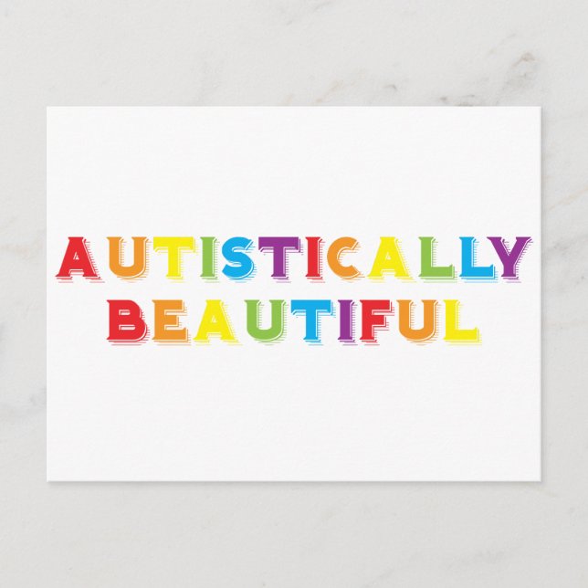 Autistically Beautiful Postcard (Front)