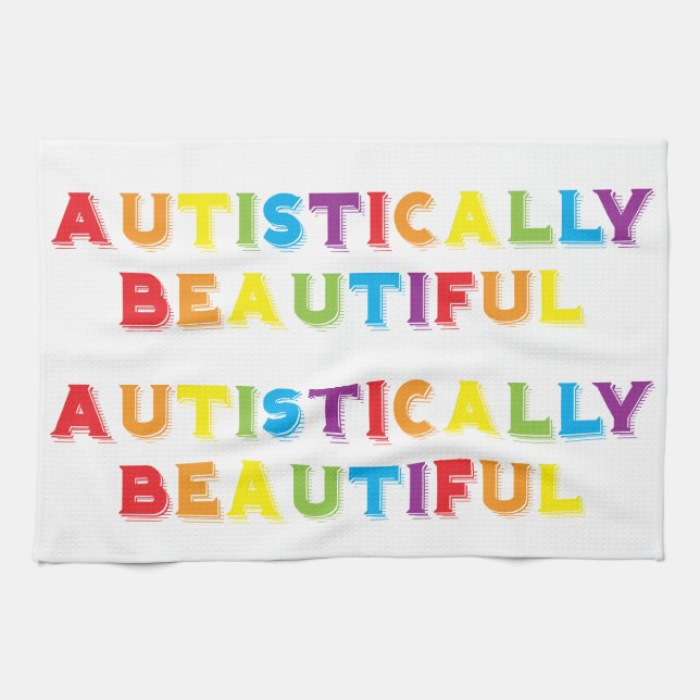 Autistically Beautiful Towel (Horizontal)