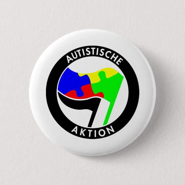 Autistische Aktion Autistic Action Button (Front)