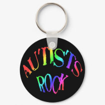 Autists Rock Keychain