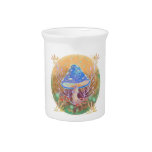  Autmn mushroom pattern Beverage Pitcher