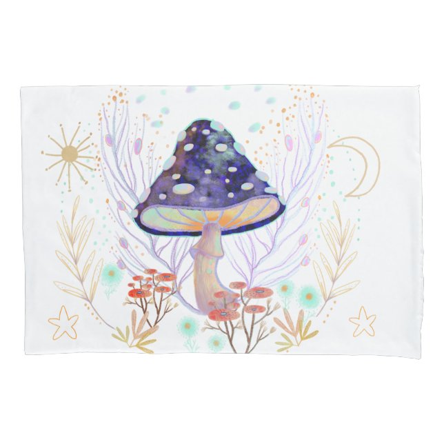  Autmn mushroom pattern Pillow Case (Front)