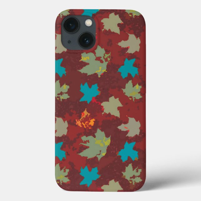 Autmn solid flying leaves- Burnt Umber orange Case-Mate iPhone Case (Back)
