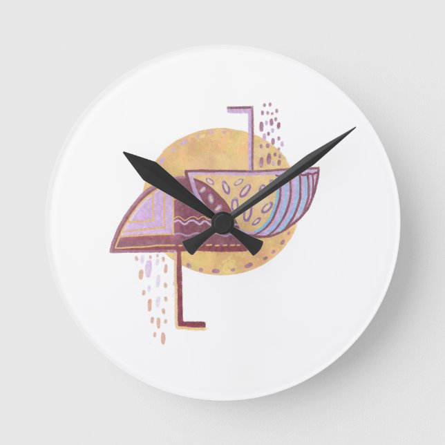  Autmn umbrella Round Clock (Front)