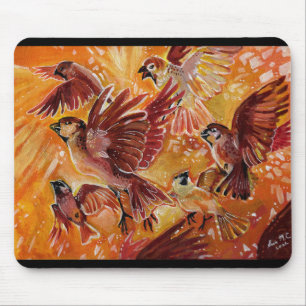 Autmumn Flight in the Fall Mouse Pad