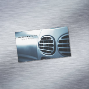 auto ac service business card magnet