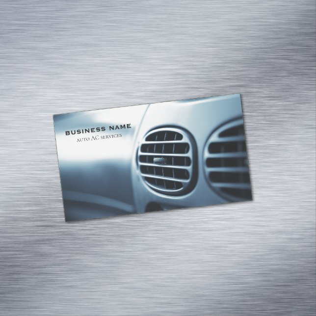 auto ac service business card magnet (In Situ)