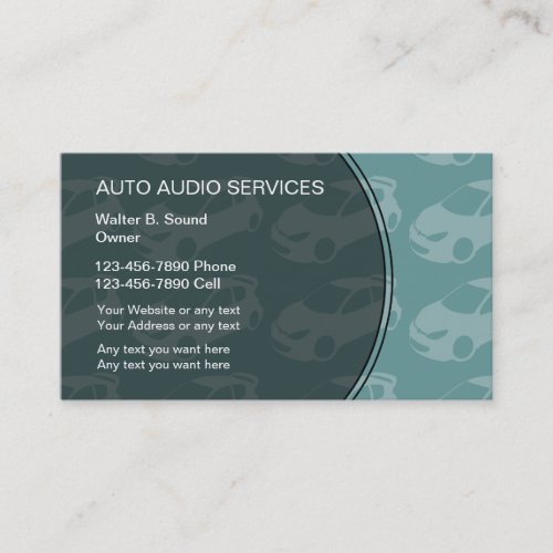 Auto Audio Business Cards