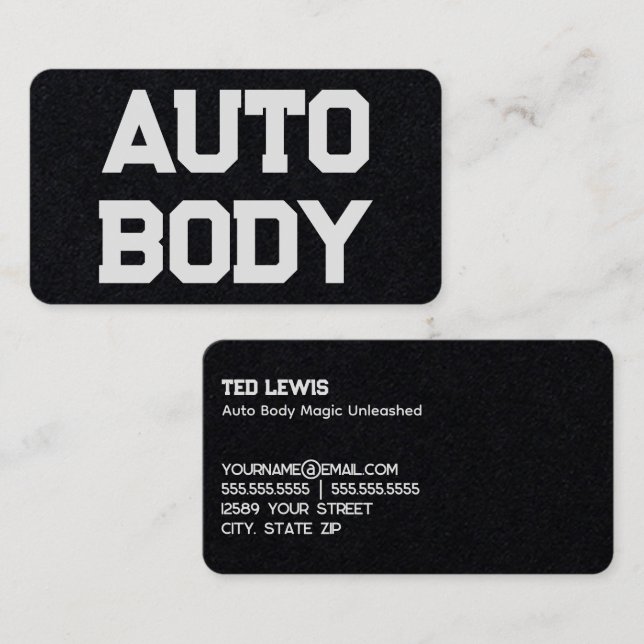 Auto Body Business Card (Front/Back)