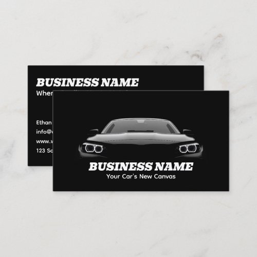 Auto Body Car Business Card