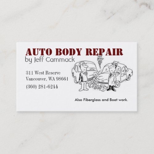 Auto Body Card