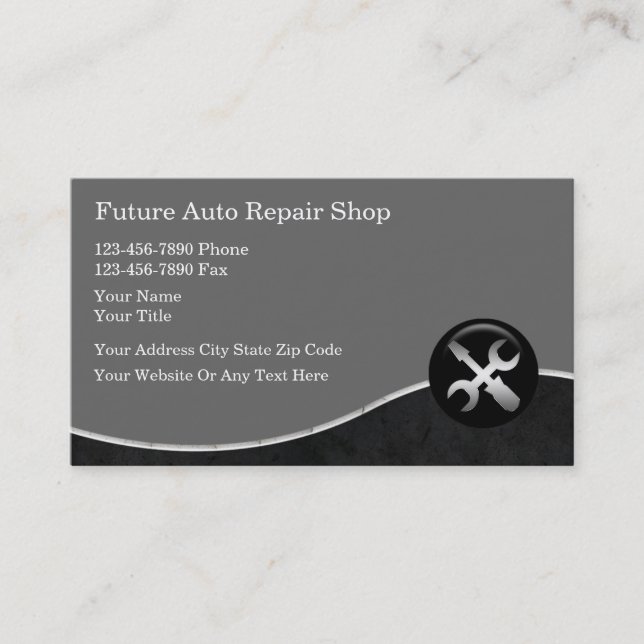Auto Body Collision Business Cards (Front)
