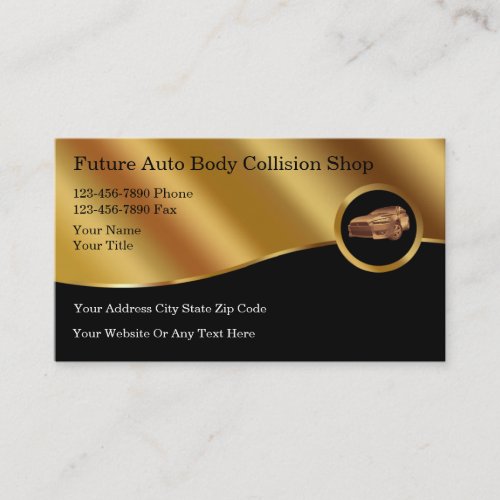 Auto Body Collision Business Cards