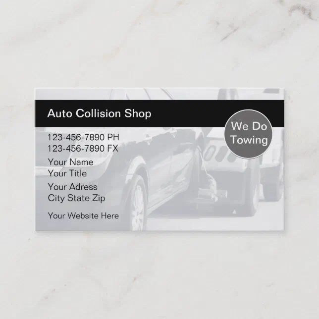 Auto Body Collision Business Cards | Zazzle