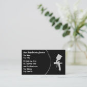 Auto Body Painting Business Cards (Standing Front)