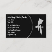 Auto Body Painting Business Cards (Front)