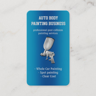Auto Body Painting | Modern Business Card