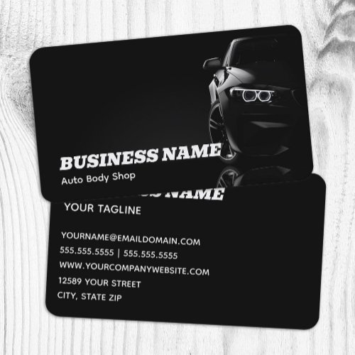 Auto Body Professional Car Business Card