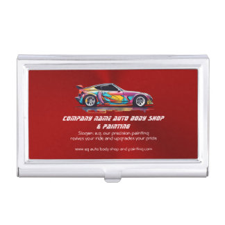 Auto body shop and precision painting business card case