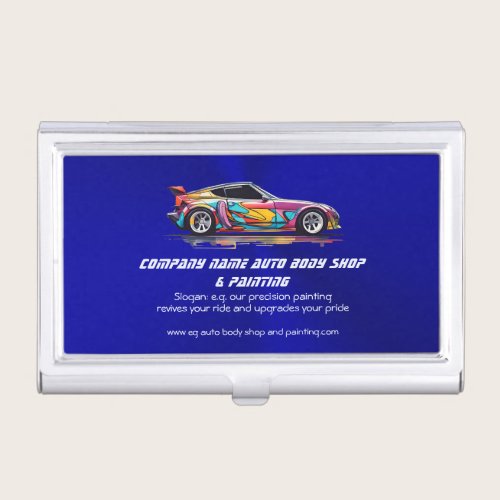 Auto body shop and precision painting business card case