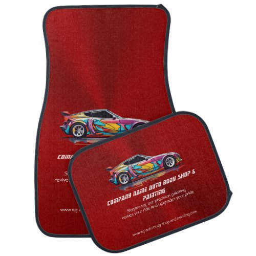 Auto body shop and precision painting car floor mat