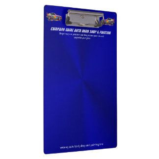 Auto body shop and precision painting clipboard