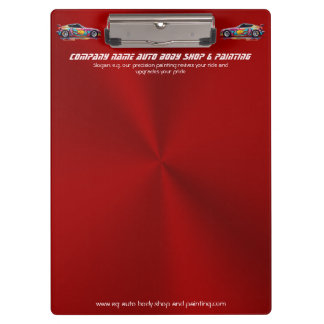 Auto body shop and precision painting clipboard