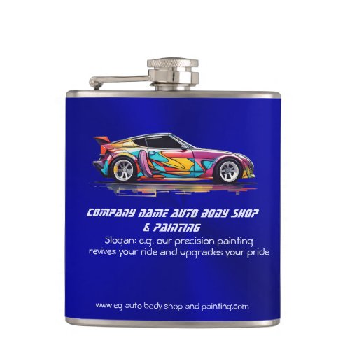 Auto body shop and precision painting flask