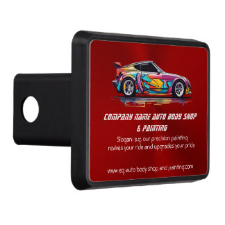 Auto body shop and precision painting hitch cover
