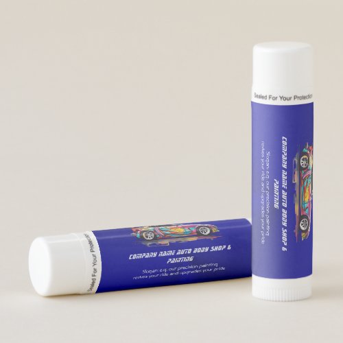 Auto body shop and precision painting lip balm